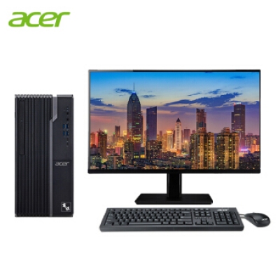 宏碁（Acer）商祺N4288 商用办公计算机（十代i3-10100 4G 1T）21.5寸显示器
